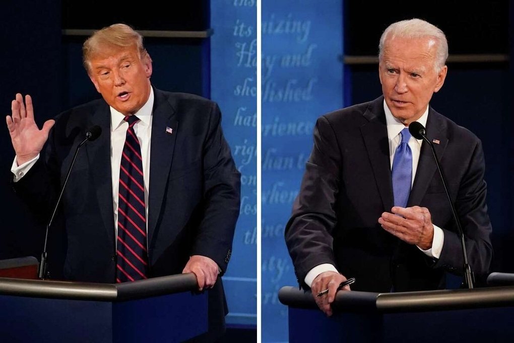 Mr. Trump leads Mr. Biden in a series of battleground states 0