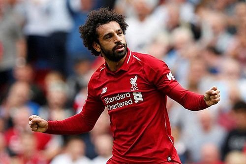 Salah helped Liverpool reclaim the top of the table from Chelsea 0